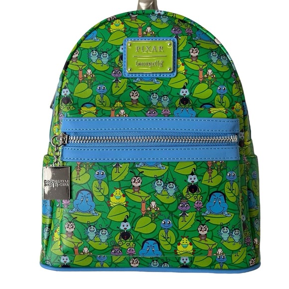 Loungefly Handbags - NWT Loungefly Disney Pixar It’s A Bugs Life Mini Faux Leather Green Backpack